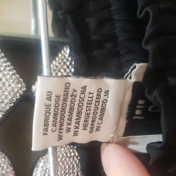 New Joie xl black silk wide legs pants - Picture 6 of 12